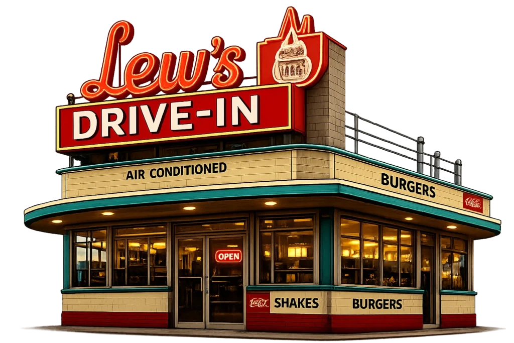 Lews Drive in building